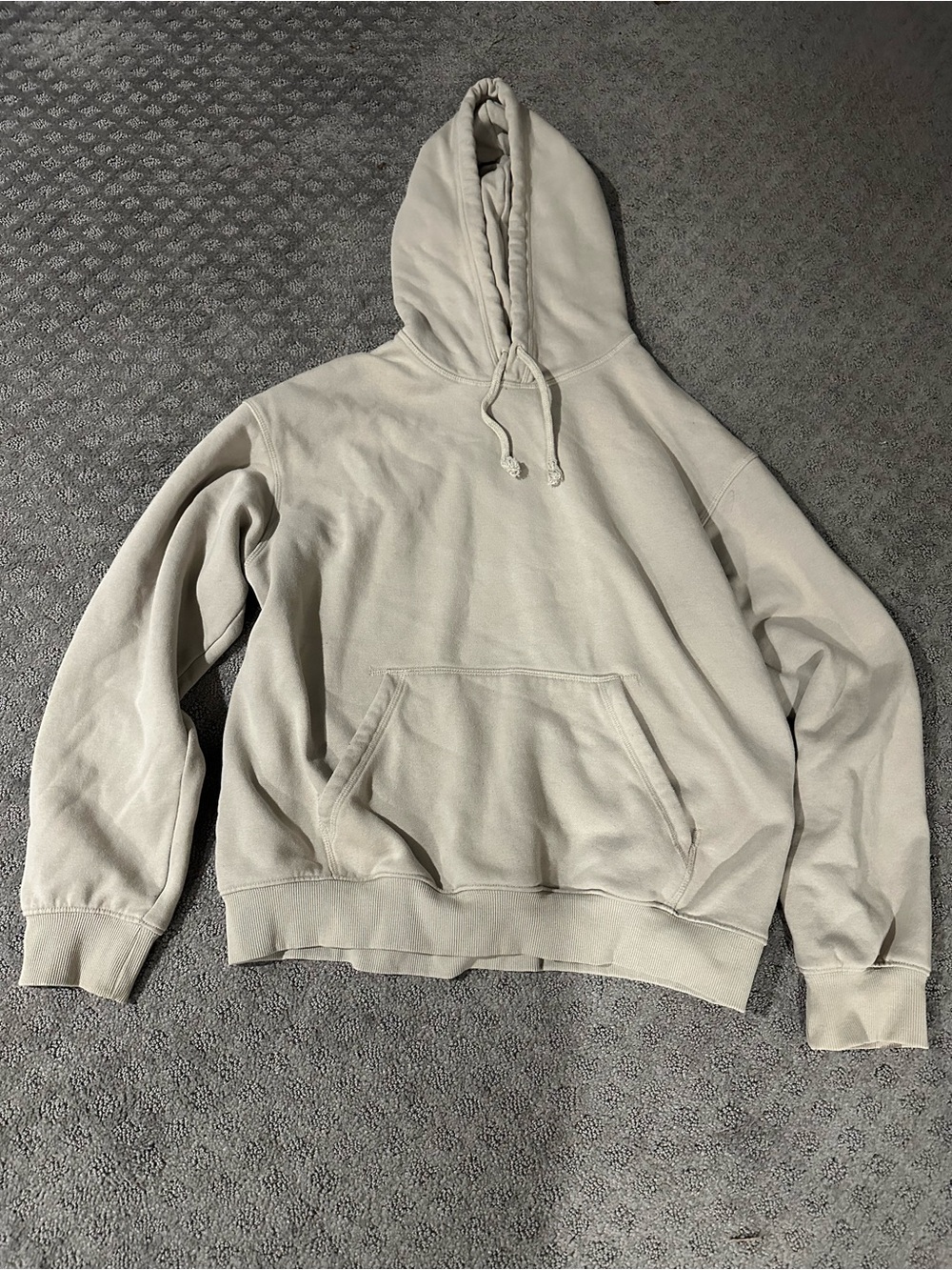 H&M Men's Hoodie in Light Beige